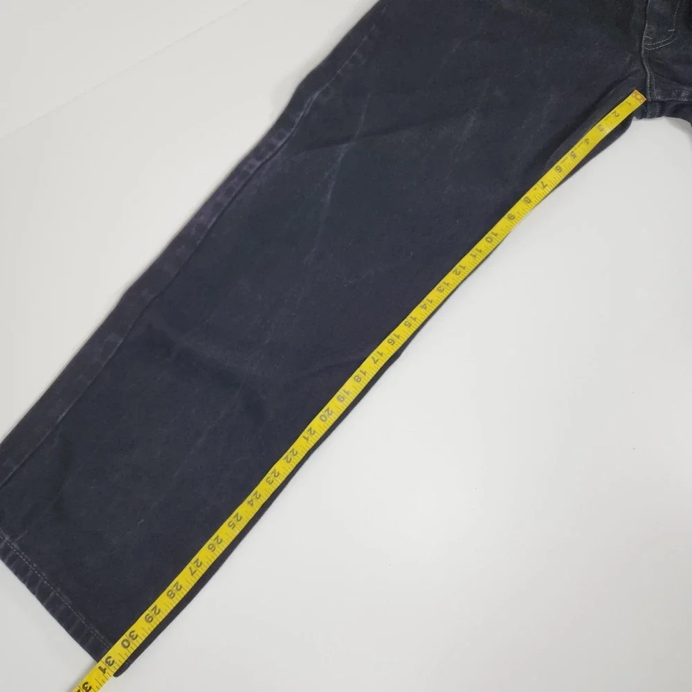 Levi's 550 Black Jeans Mens 42x32 Relaxed Fit‎ Straight Modern Casual Work Denim